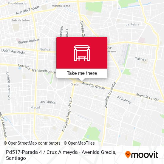 Pd517-Parada 4 / Cruz Almeyda - Avenida Grecia map