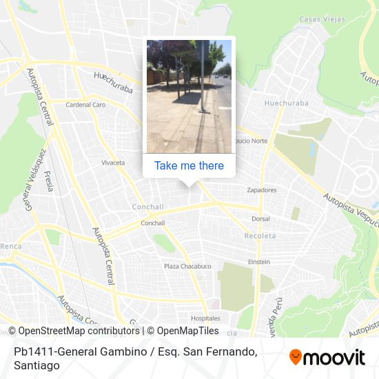Pb1411-General Gambino / Esq. San Fernando map