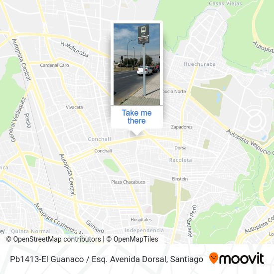 Pb1413-El Guanaco / Esq. Avenida Dorsal map