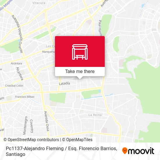Pc1137-Alejandro Fleming / Esq. Florencio Barrios map