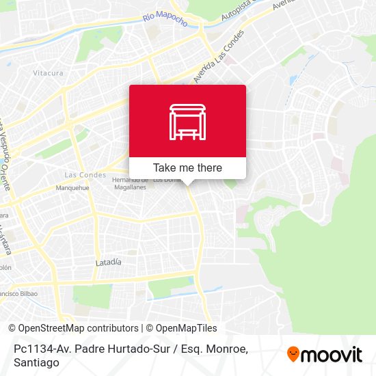 Mapa de Pc1134-Av. Padre Hurtado-Sur / Esq. Monroe