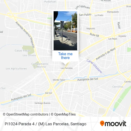 Pi1024-Parada 4 / (M) Las Parcelas map