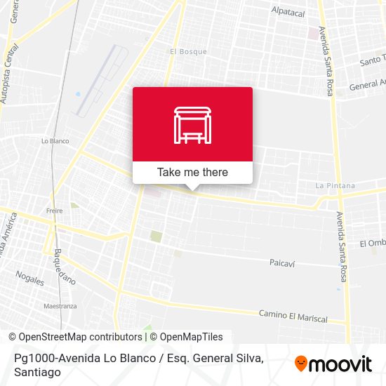 Pg1000-Avenida Lo Blanco / Esq. General Silva map