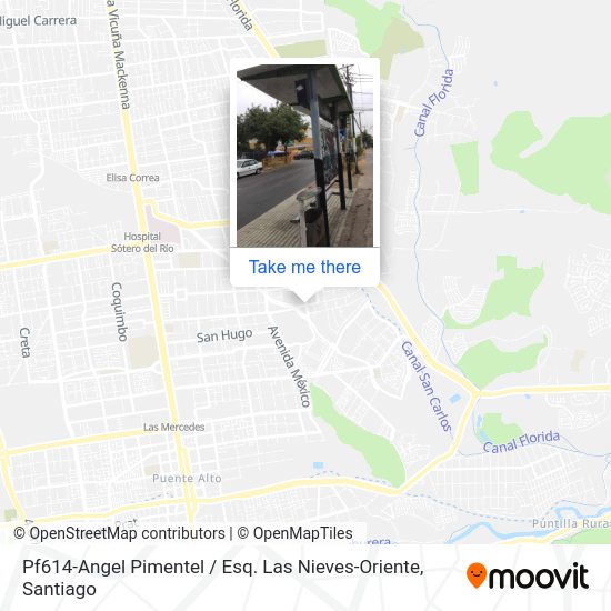 Pf614-Angel Pimentel / Esq. Las Nieves-Oriente map