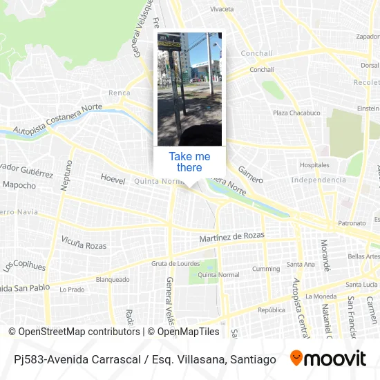 Pj583-Avenida Carrascal / Esq. Villasana map