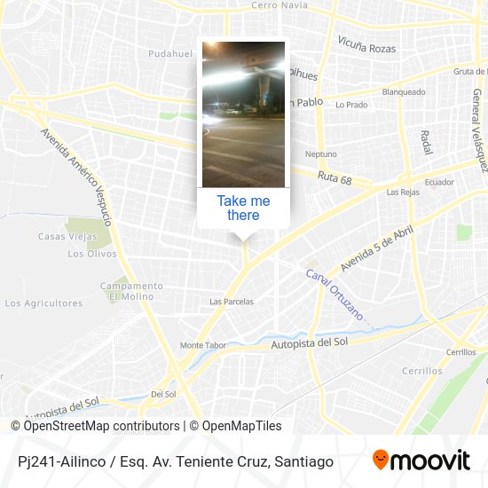 Mapa de Pj241-Ailinco / Esq. Av. Teniente Cruz