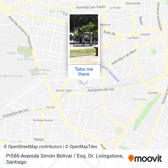 Pi586-Avenida Simón Bolívar / Esq. Dr. Livingstone map