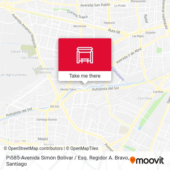 Pi585-Avenida Simón Bolívar / Esq. Regidor A. Bravo map
