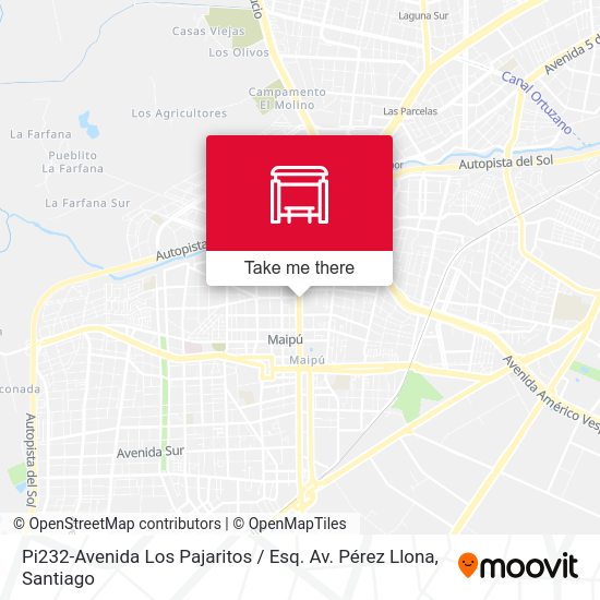 Pi232-Avenida Los Pajaritos / Esq. Av. Pérez Llona map