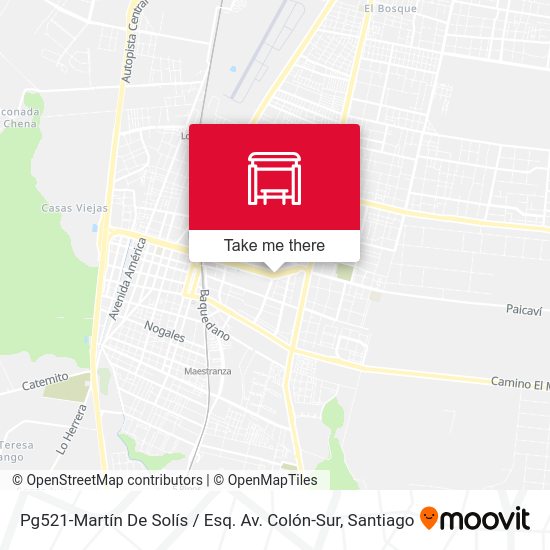 Pg521-Martín De Solís / Esq. Av. Colón-Sur map