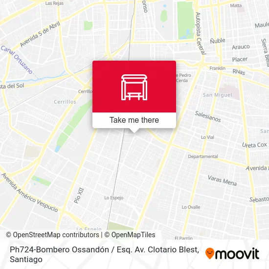 Mapa de Ph724-Bombero Ossandón / Esq. Av. Clotario Blest