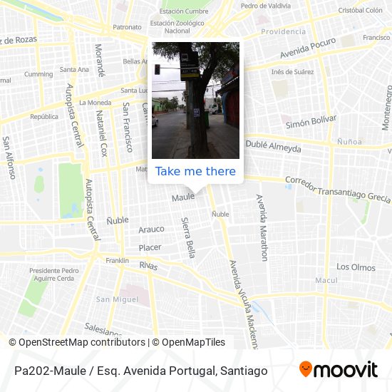 Pa202-Maule / Esq. Avenida Portugal map