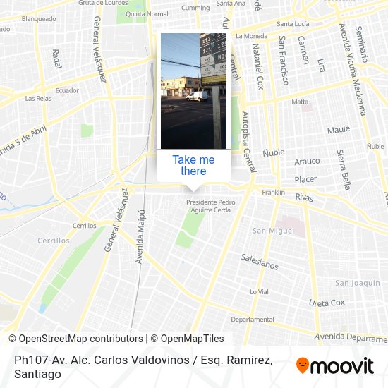Ph107-Av. Alc. Carlos Valdovinos / Esq. Ramírez map