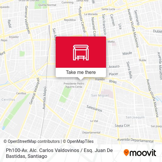 Ph100-Av. Alc. Carlos Valdovinos / Esq. Juan De Bastidas map