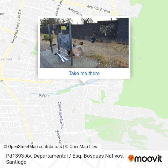Mapa de Pd1393-Av. Departamental / Esq. Bosques Nativos