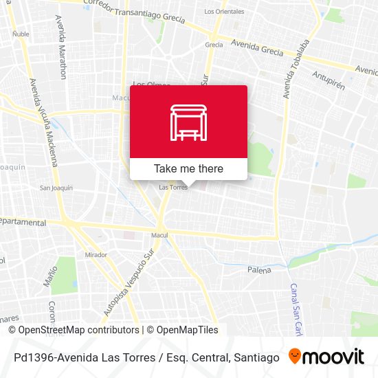 Pd1396-Avenida Las Torres / Esq. Central map