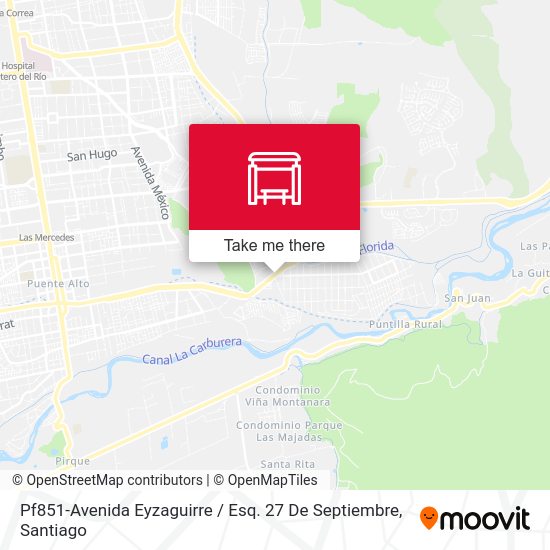 Pf851-Avenida Eyzaguirre / Esq. 27 De Septiembre map