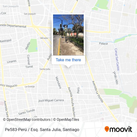 Mapa de Pe583-Perú / Esq. Santa Julia