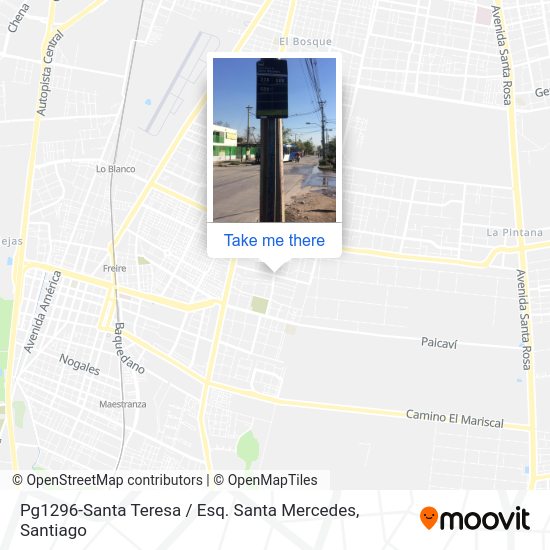Pg1296-Santa Teresa / Esq. Santa Mercedes map