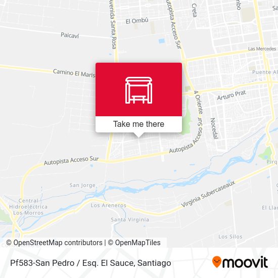 Pf583-San Pedro / Esq. El Sauce map