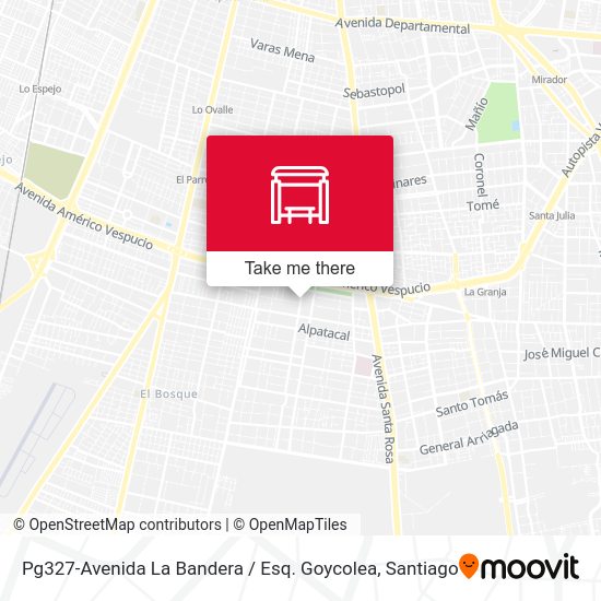 Mapa de Pg327-Avenida La Bandera / Esq. Goycolea