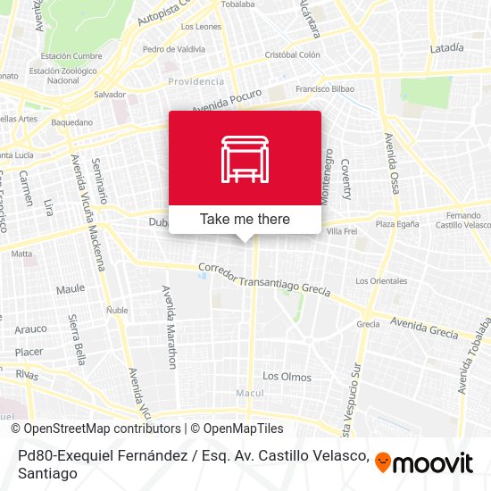 Pd80-Exequiel Fernández / Esq. Av. Castillo Velasco map