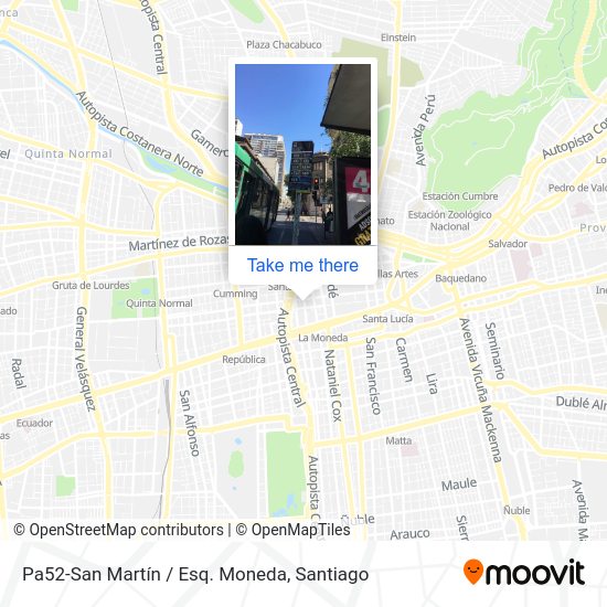 Pa52-San Martín / Esq. Moneda map