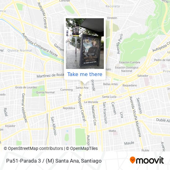 Pa51-Parada 3 / (M) Santa Ana map