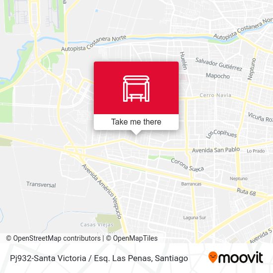 Mapa de Pj932-Santa Victoria / Esq. Las Penas