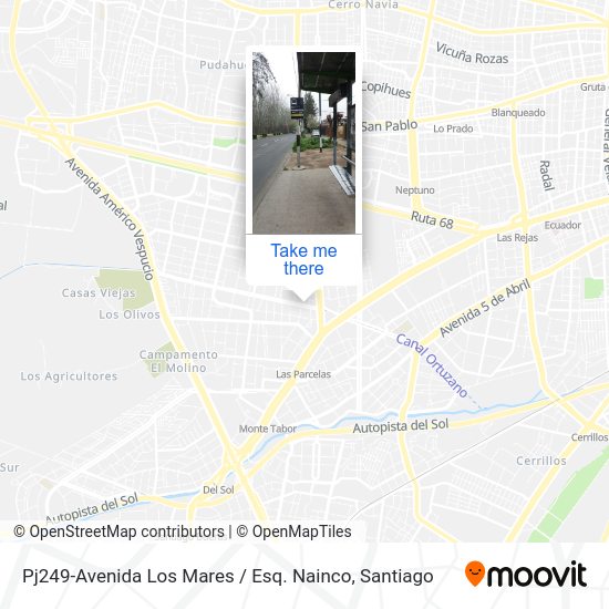 Mapa de Pj249-Avenida Los Mares / Esq. Nainco