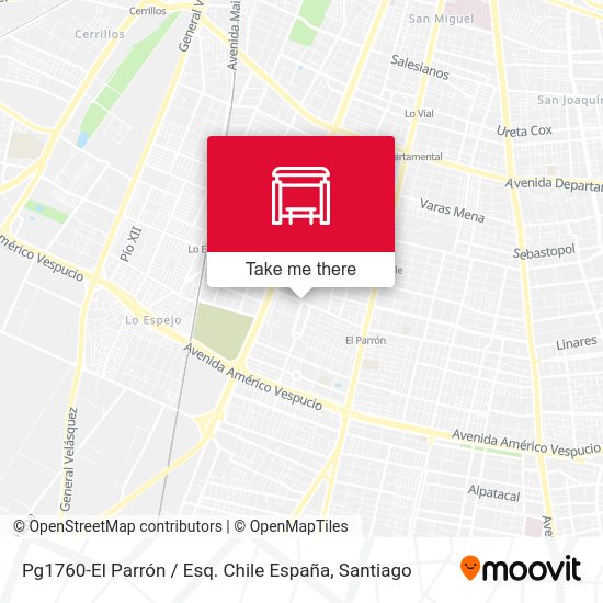 Pg1760-El Parrón / Esq. Chile España map