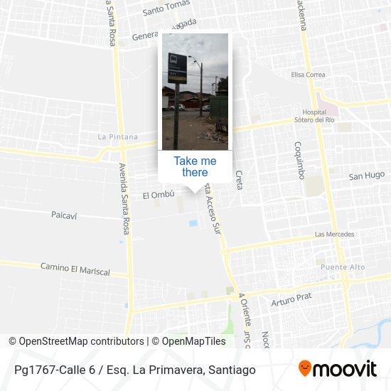 Mapa de Pg1767-Calle 6 / Esq. La Primavera