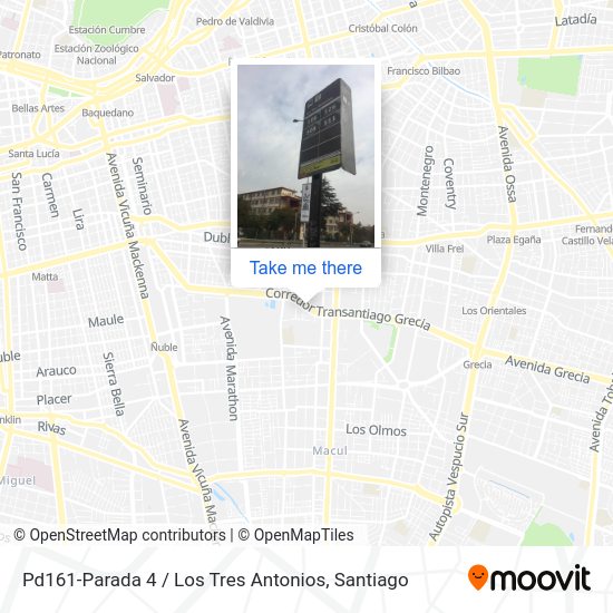 Pd161-Parada 4 / Los Tres Antonios map