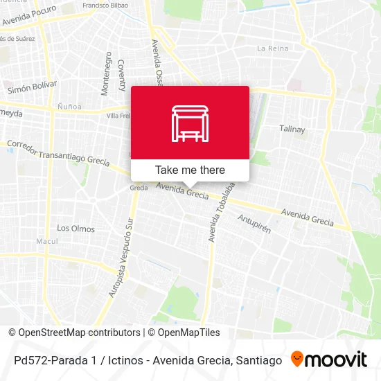 Pd572-Parada 1 / Ictinos - Avenida Grecia map