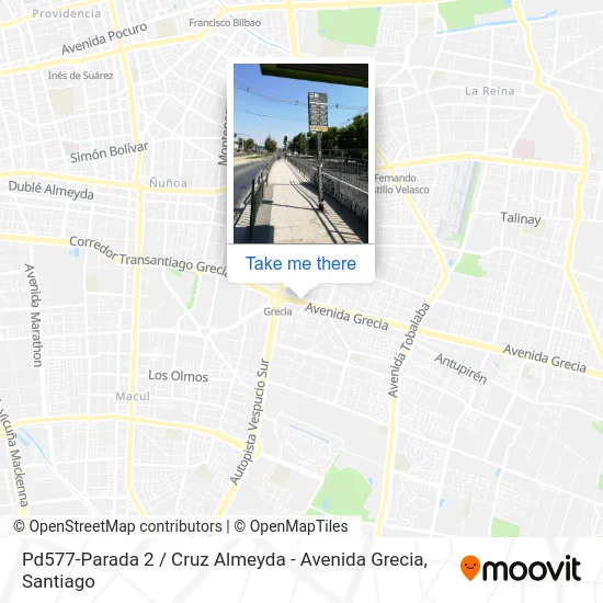 Pd577-Parada 2 / Cruz Almeyda - Avenida Grecia map