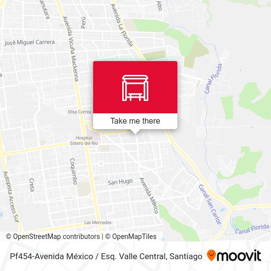 Pf454-Avenida México / Esq. Valle Central map