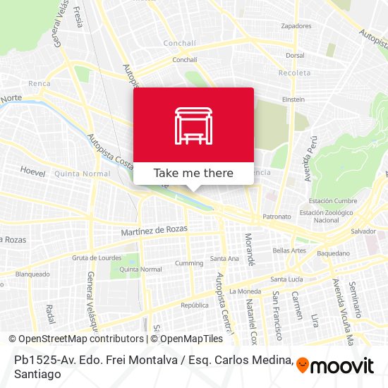 Pb1525-Av. Edo. Frei Montalva / Esq. Carlos Medina map