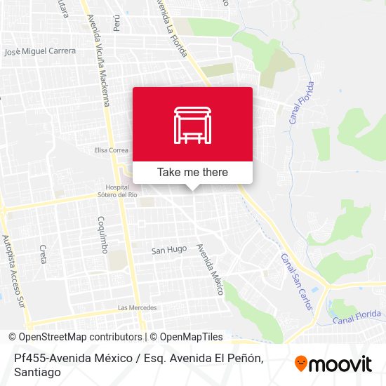 Pf455-Avenida México / Esq. Avenida El Peñón map