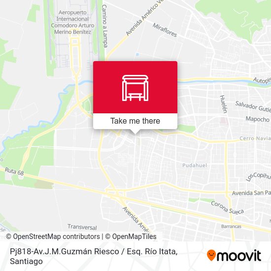 Pj818-Av.J.M.Guzmán Riesco / Esq. Río Itata map