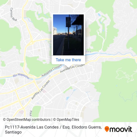 Pc1117-Avenida Las Condes / Esq. Eliodoro Guerra map