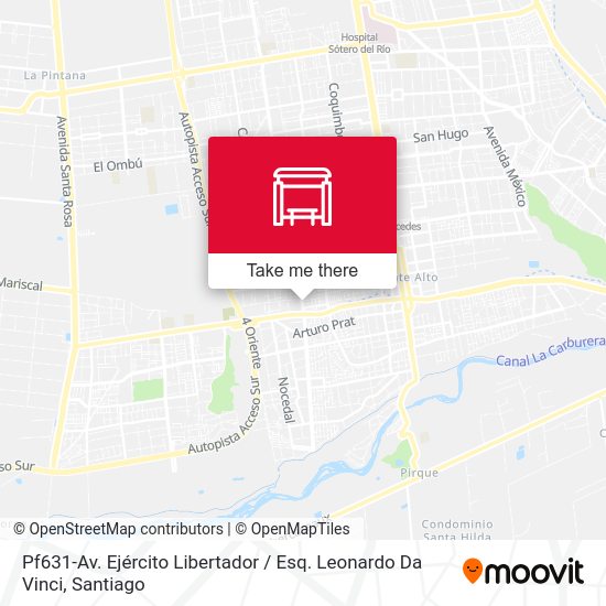Pf631-Av. Ejército Libertador / Esq. Leonardo Da Vinci map