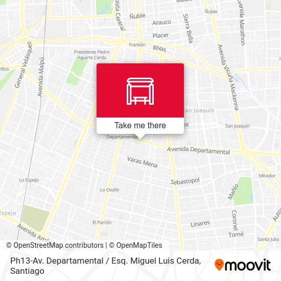 Ph13-Av. Departamental / Esq. Miguel Luis Cerda map