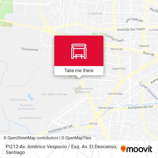 Pi212-Av. Américo Vespucio / Esq. Av. El Descanso map