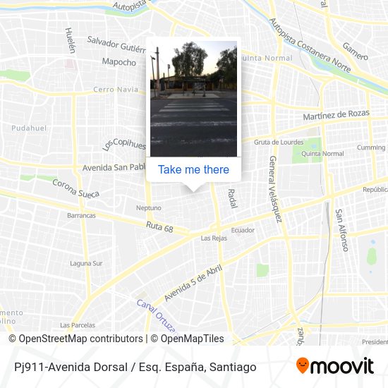 Mapa de Pj911-Avenida Dorsal / Esq. España