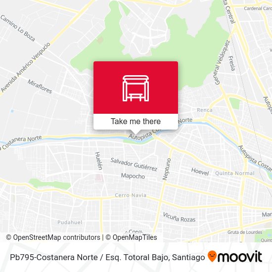 Pb795-Costanera Norte / Esq. Totoral Bajo map