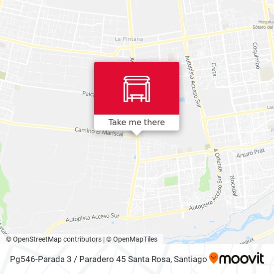 Mapa de Pg546-Parada 3 / Paradero 45 Santa Rosa