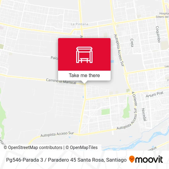 Pg546-Parada 3 / Paradero 45 Santa Rosa map