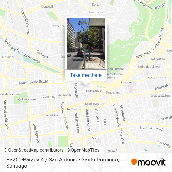 Pa261-Parada 4 / San Antonio - Santo Domingo map