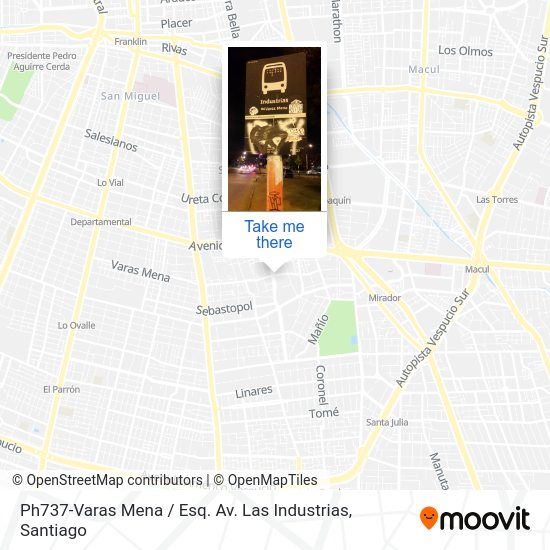 Ph737-Varas Mena / Esq. Av. Las Industrias map