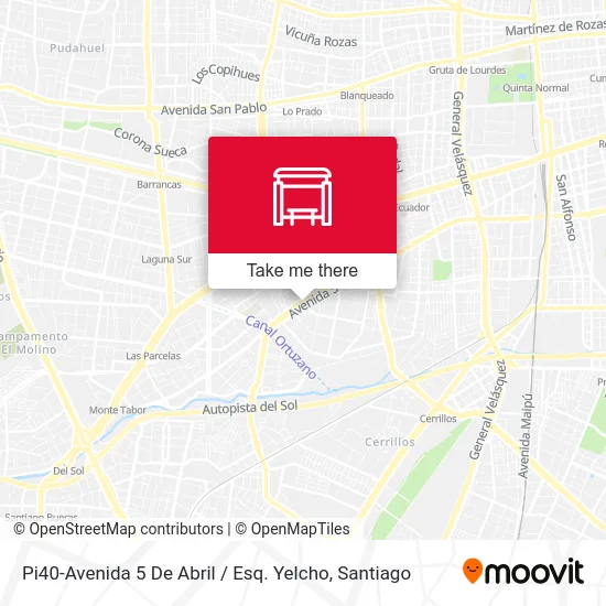 Pi40-Avenida 5 De Abril / Esq. Yelcho map